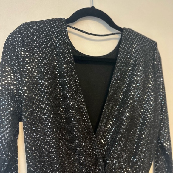 Black sequin dress XS/S - Picture 4 of 6